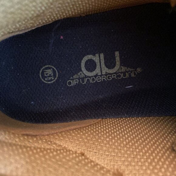 Air Underground Titan‎ Hiker Boots Women’s  9.5M Brown Faux Leather Gorpcore - Picture 11 of 12